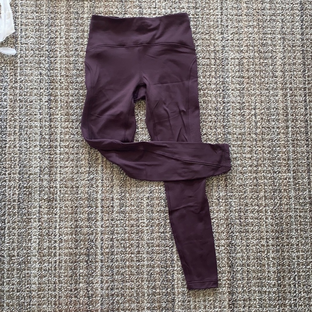 Maroon purple lulu lululemon leggings